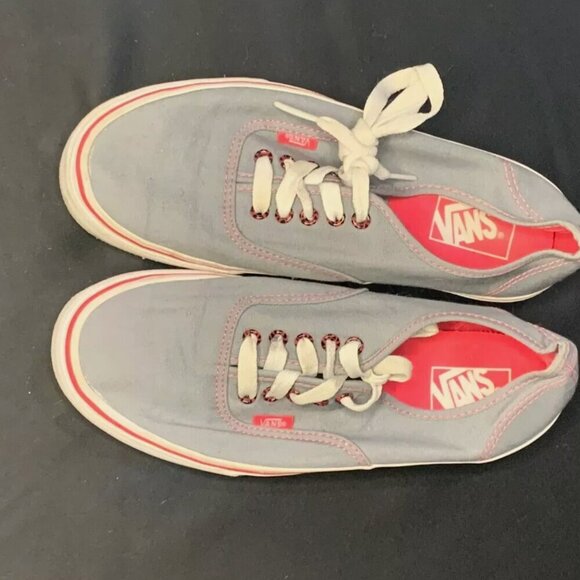 Gray & Pink Vans Off The Wall‎ Sneakers Excellent Condition Womens size 10 - Picture 5 of 5